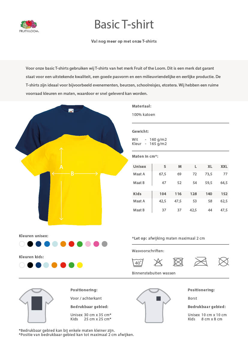 T-shirts Laten Bedrukken - Promotions Kijk op de website