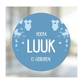 geboortesticker eigen ontwerp