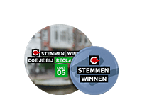 verkiezingsdrukwerk buttons