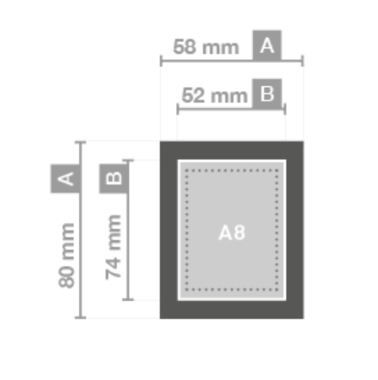 vork expeditie Verslijten A8 formaat afdrukken: afmetingen en producten - Reclameland